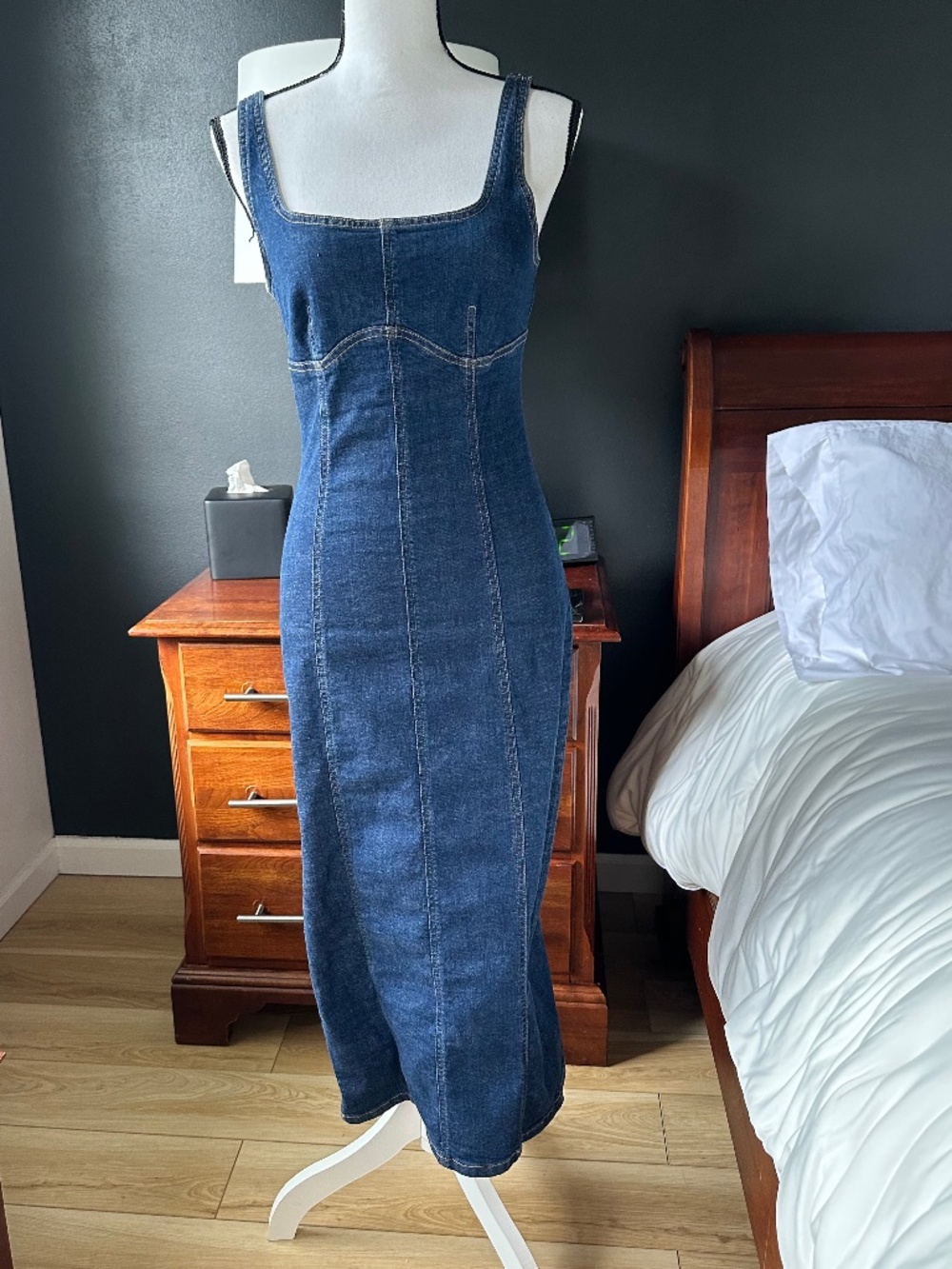 Wild Fable Denim Sleeveless Midi Dress - Sz XS